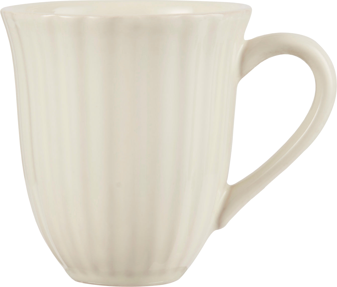Mug with grooves