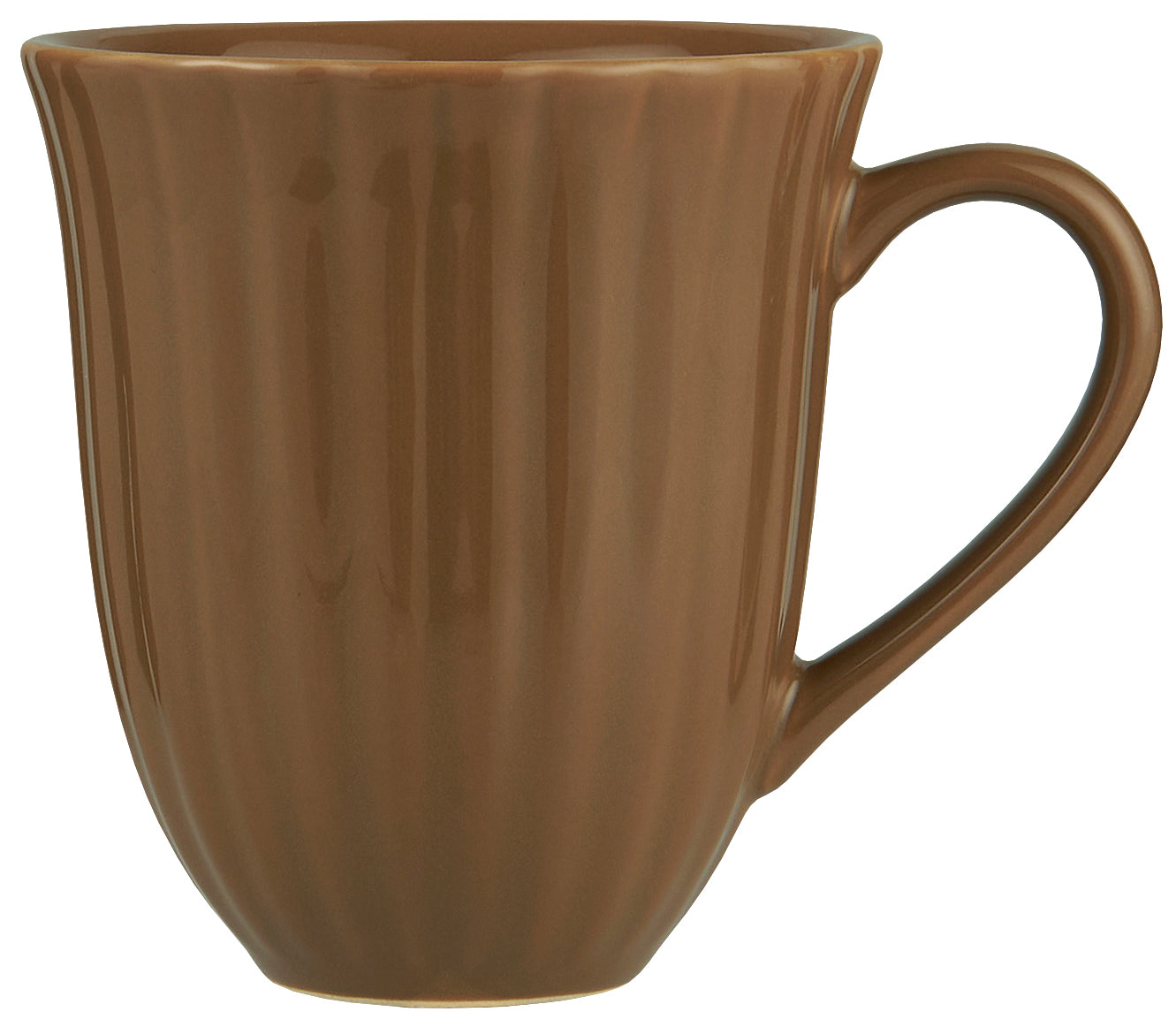 Mug with grooves